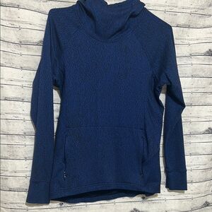 Lululemon pullover sweatshirt Blue Textured Hoodie